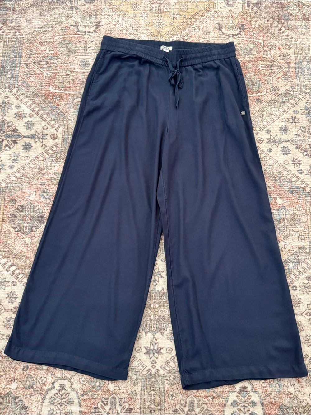 Roxy Navy Blue Pull-On Pants